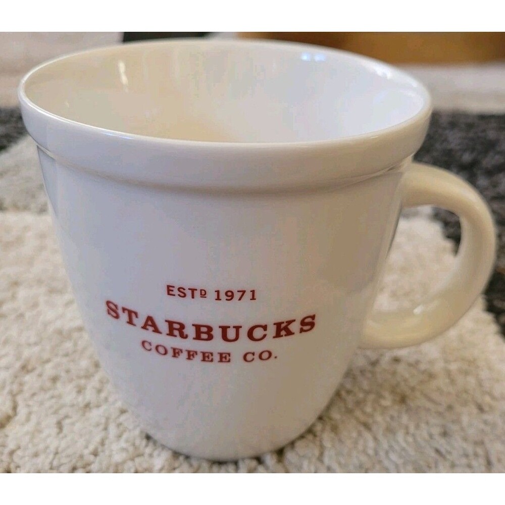 Starbucks Holiday 2007 Abbey Coffee Mug Cup White Red 18fl. oz. - Picture 2 of 4
